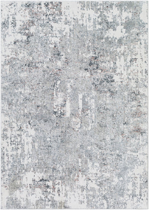 Edinburgh EDG-2300 Modern Polyester Rug EDG2300-912 Cream, Light Gray, Medium Gray, Charcoal, Wheat, Pale Pink, Rose 100% Polyester 9' x 12'