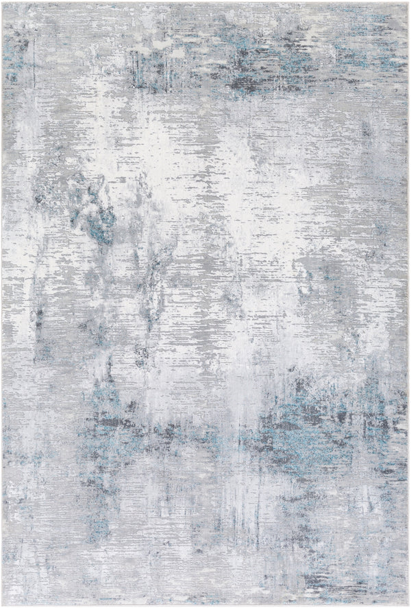 Edinburgh EDG-2306 Modern Polyester Rug EDG2306-912 Cream, Light Gray, Medium Gray, Charcoal, Sky Blue, Navy 100% Polyester 9' x 12'