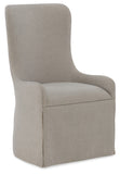 Miramar - Aventura Transitional Miramar Aventura Gustave Upholstered Host Chair In Oak Solids And Fabric