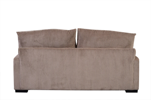 Porter Designs Big Chill Corduroy Contemporary Loveseat Brown 01-33C-02-2247