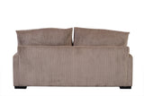 Porter Designs Big Chill Corduroy Contemporary Loveseat Brown 01-33C-02-2247