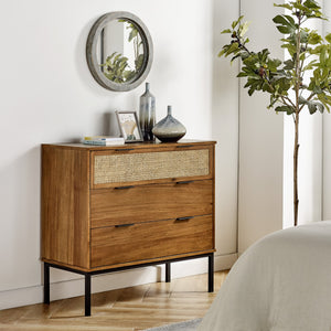 New Pacific Direct Caine Rattan Chest 3 Drawers 8000062-NPD
