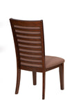Alpine Furniture Trulinea Set of 2 Upholstered Side Chairs, Dark Espresso 6084-02 Dark Espresso Acacia Solids 21 x 25 x 41