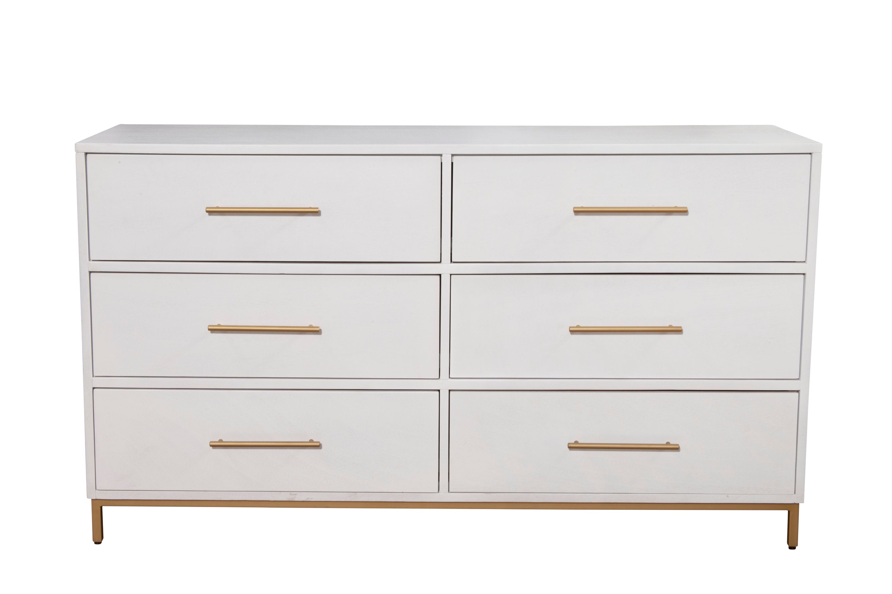 Madelyn White 6-Drawer Dresser - Thumbnail 2