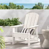 Culver Outdoor Faux Wood Adirondack Chair, White