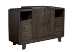 Alpine Furniture Olejo Server 3315-06 Chocolate Solid Pine and Plywood 54 x 18 x 36