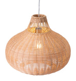 Vincent Steel, Rattan Transitional Commercial Grade Ceiling Lamp