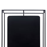 Sagebrook Home Contemporary Metal/wood 36"h Wall Shelf With Mirror, Black/brow 16879-02 Brown/black Iron