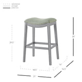 Grover Fabric Bar Stool Lyon Light Green