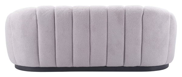 Zuo Modern Bhutan 100% Polyester, Plywood, Steel, Polypropylene Modern Commercial Grade Sofa Gray, Black 100% Polyester, Plywood, Steel, Polypropylene