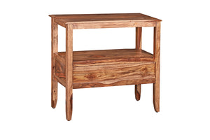 Porter Designs Sheesham Accents Solid Wood Natural Console Table Brown 05-116-10-PDU108H