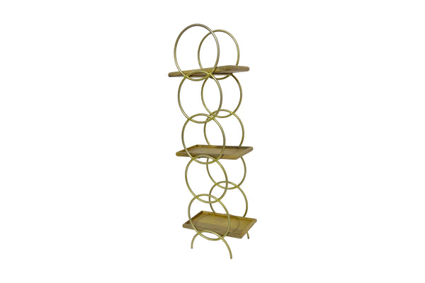 Porter Designs Ringo Solid Wood Vintage Bookcase Gold 05-125-25-02612