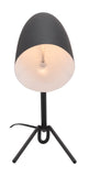 Zuo Modern Jamison Steel Modern Commercial Grade Table Lamp Black Steel