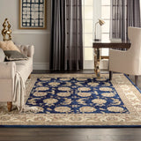 Nourison Nourison 2000 2022 Persian Handmade Tufted Indoor Area Rug Navy 9'9" x 13'9" 99446709578