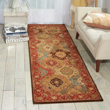 Nourison Living Treasures LI03 Persian Machine Made Loomed Indoor only Area Rug Multicolor 2'6" x 12' 99446669834