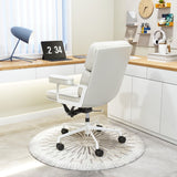 Zuo Modern Smiths 100% Polyurethane, Plywood, Steel, Aluminum Alloy Modern Commercial Grade Office Chair White 100% Polyurethane, Plywood, Steel, Aluminum Alloy