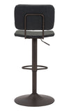 English Elm EE2808 100% Polyurethane, Plywood, Steel Modern Commercial Grade Bar Chair Vintage Black, Dark Bronze 100% Polyurethane, Plywood, Steel
