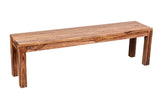 Porter Designs Urban Solid Sheesham Wood Contemporary Dining Bench Natural 07-117-13-1402