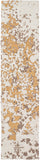 Egypt EGT-3077 Modern Polyester Rug EGT3077-28 Cream, Dark Brown, Mustard 100% Polyester 2' x 8'