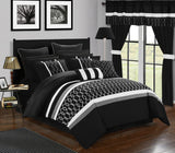 Dinah Black King 24pc Comforter Set