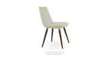 Eiffel Ana Chair: Elegant Upholstered Seating with Steel Legs, Ideal for Home and Commercial Spaces