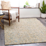 Emily EIL-2301 Modern Wool Rug EIL2301-81012 Dark Green, Bright Blue, Denim, White, Sage 100% Wool 8'10" x 12'