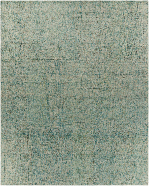 Emily EIL-2303 Modern Wool Rug EIL2303-810 Sage, Cream, Teal, Camel, Mint, Dark Green 100% Wool 8' x 10'