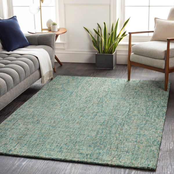 Emily EIL-2303 Modern Wool Rug EIL2303-81012 Sage, Cream, Teal, Camel, Mint, Dark Green 100% Wool 8'10" x 12'