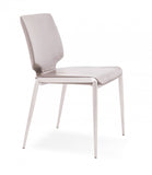 VIG Furniture Modrest Eileen - Modern Dark Grey Eco-Leather Dining Chair (Set of 2) VGHR3637-DKGRY-DC VGHR3637-DKGRY-DC