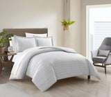 Blaine Gray King 7pc Duvet Set