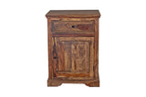 Porter Designs Taos Solid Sheesham Wood Natural Nightstand Brown 04-196-04-9075H