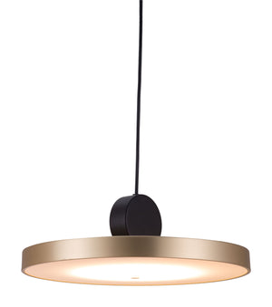 Zuo Modern Mozu Steel Modern Commercial Grade Ceiling Lamp Gold, Black Steel