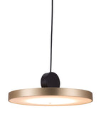 Zuo Modern Mozu Steel Modern Commercial Grade Ceiling Lamp Gold, Black Steel