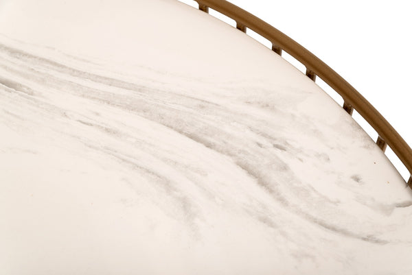 VIG Furniture Modrest Eleanor - Modern Round Marble Coffee Table VGMAMIT-5227-CT