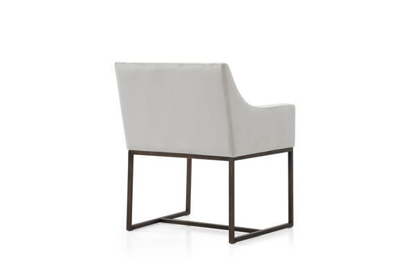 VIG Furniture Modrest Elijah - Modern Beige & Copper Antique Brass Dining Chair VGVCB8363-BEI-DC