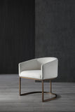 VIG Furniture Modrest Elisa - Modern Beige Velvet & Brass Dining Chair VGVCB8369-BG-DC