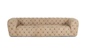 VIG Furniture Coronelli Collezioni Ellington - Italian Beige Nubuck Leather 3-Seater Sofa VGCCRIALTO-CML-3-S