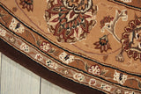 Nourison Nourison 2000 2206 Persian Handmade Tufted Indoor Area Rug Brown 7'6" x 9'6" OVAL 99446730503