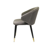 VIG Furniture Modrest Elon - Modern Dark Grey Velvet Dining Chair (Set of 2) VGSWSFC463-DKGRY