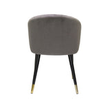 VIG Furniture Modrest Elon - Modern Dark Grey Velvet Dining Chair (Set of 2) VGSWSFC463-DKGRY