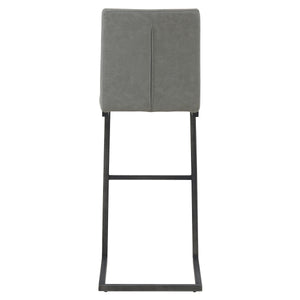 Ronan Vintage Industrial Leatherette Bar Stools - Set of 2 with Chic Tufting & Durable Design