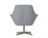 VIG Furniture Divani Casa Elvin - Modern Grey Fabric Swivel Lounge Chair VGKKA-832-GRY-3