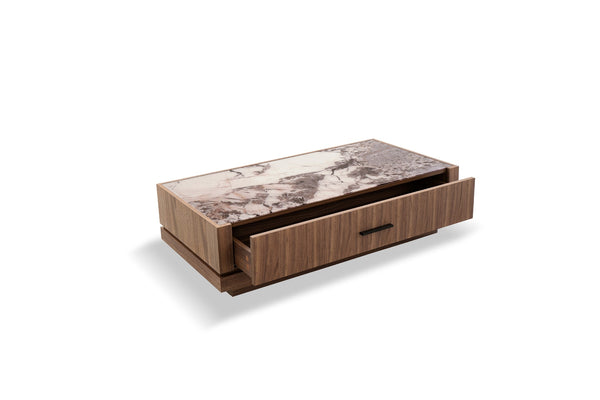 VIG Furniture Nova Domus Bailey- Modern Walnut Rectangular Coffee Table VGHB-EM112A-W