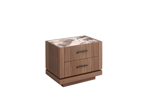 VIG Furniture Nova Domus Bailey- Modern Walnut Nightstand VGHB-EM112U-W