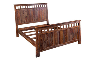 Porter Designs Kalispell Solid Sheesham Wood King Natural Bed Natural 04-116-17-PD101H-KIT