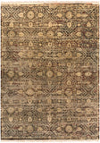 Empress EMS-7010 Traditional Wool Rug EMS7010-811 Dark Brown, Camel, Taupe, Ivory 100% Wool 8' x 11'