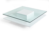 VIG Furniture Modrest Emulsion - Modern White Glass Coffee Table VGHBHK22A