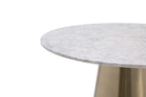 VIG Furniture Modrest Enbrook - Modern White Marble & Brass Bar Table VGVCBA1098-SM-BRS