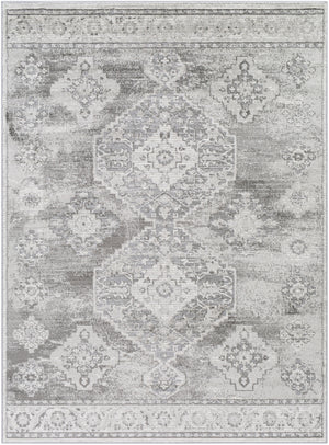 Enfield ENF-2305 Traditional Polypropylene, Polyester Rug ENF2305-81012 Charcoal, Medium Gray, Light Gray, Cream 60% Polypropylene, 40% Polyester 8'10" x 12'