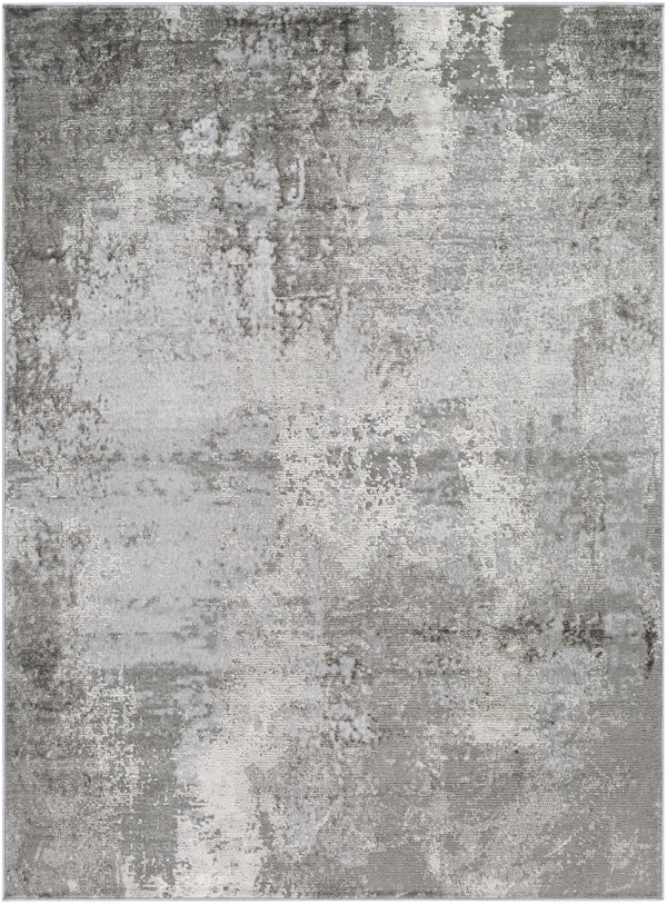 Enfield ENF-2308 Modern Polypropylene, Polyester Rug ENF2308-81012 Charcoal, Medium Gray, Light Gray, Cream 60% Polypropylene, 40% Polyester 8'10" x 12'